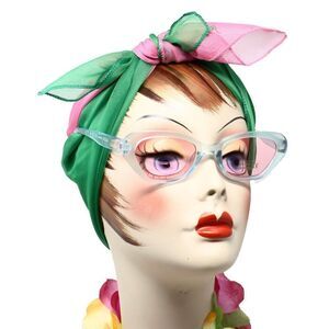 Blue Frame Pink Lens Sunglasses Roadster Road Rally in Retro Shades - Hey Viv